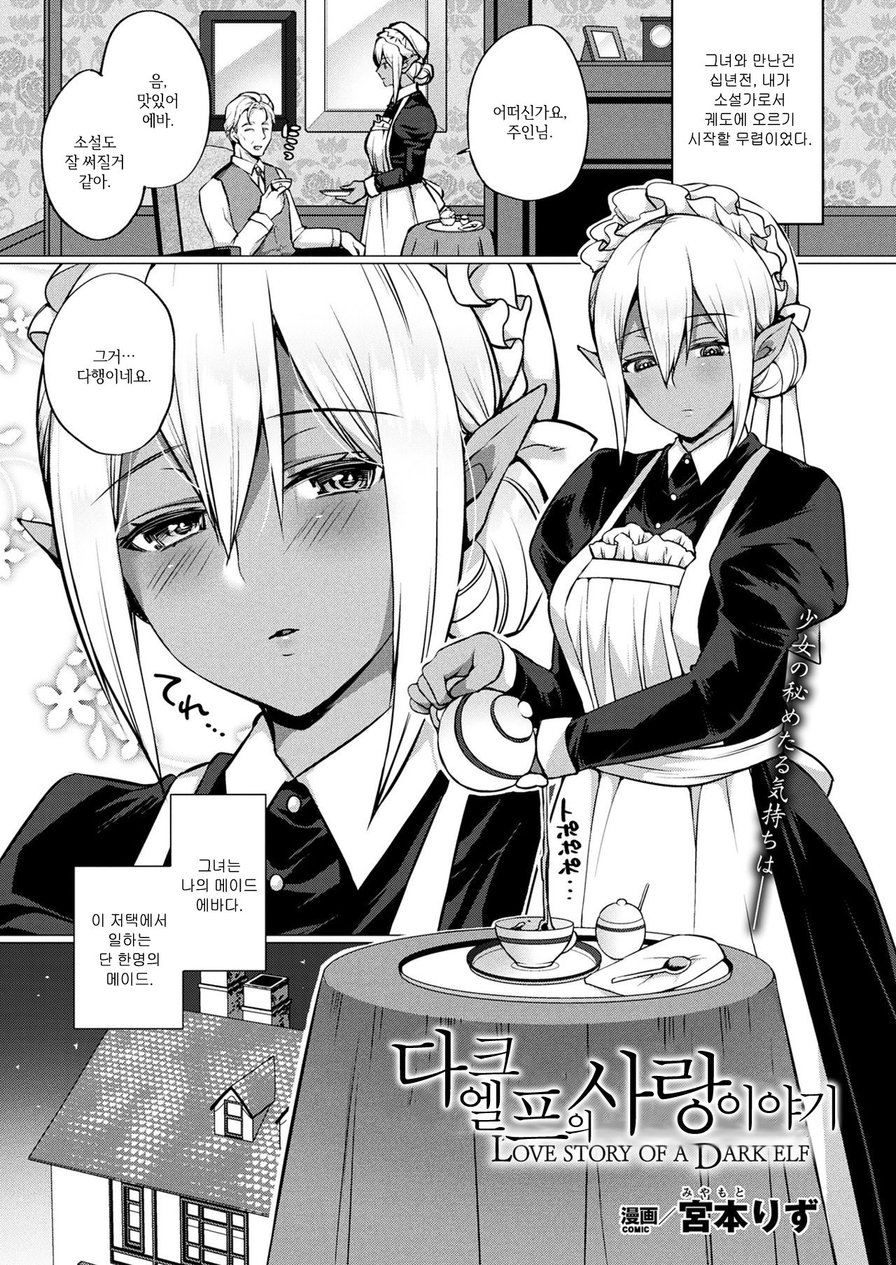 Dark Elf no Koi Monogatari | 다크엘프의사랑이야기 page 1 full