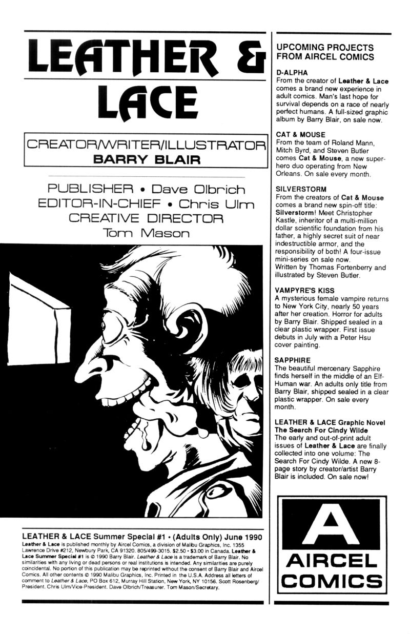 Leather and Lace - Summer Special 1990 #1 page 2 full