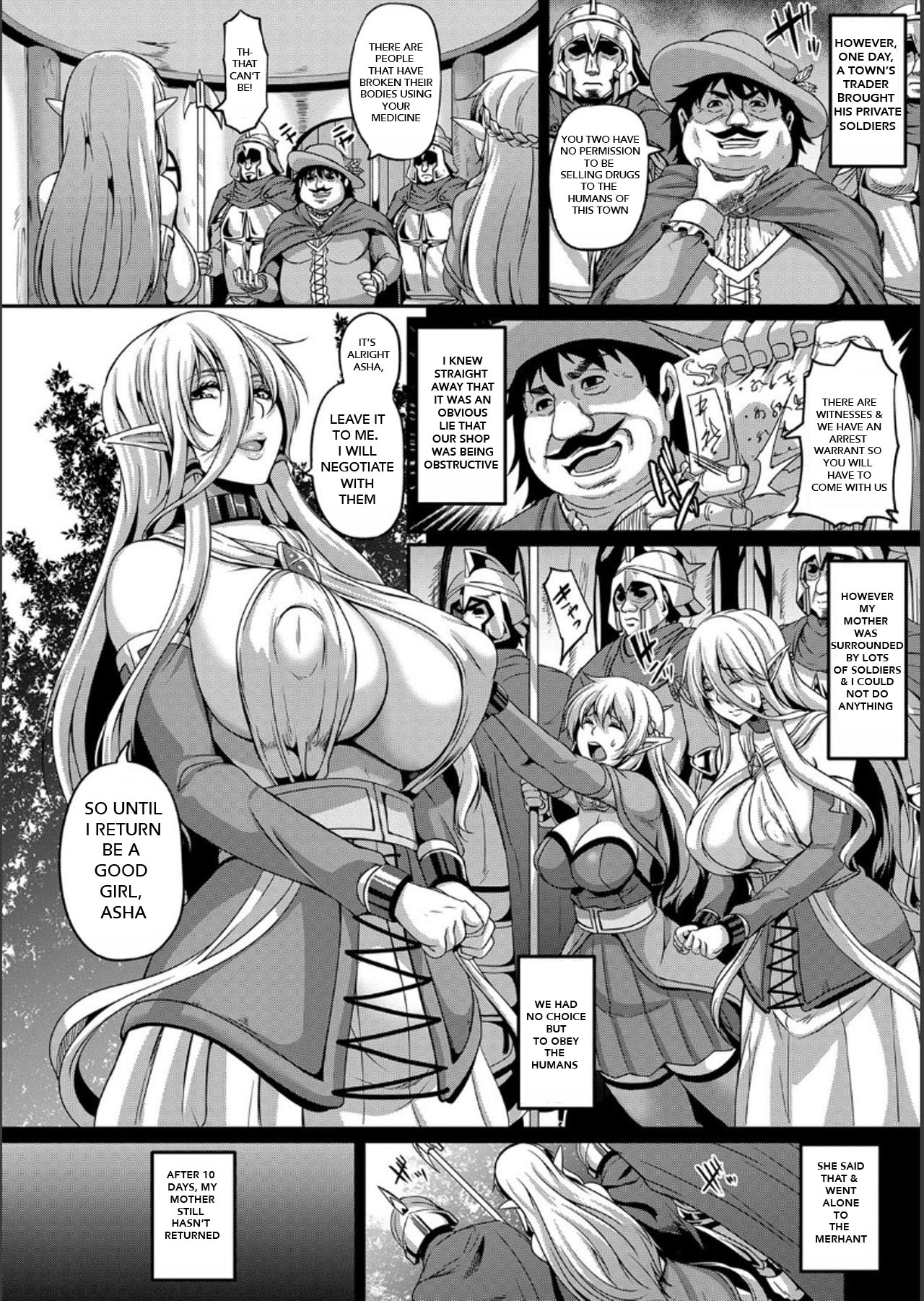 Toraware no Elf Oyako | Captured Elf Mother &amp; Daughter page 5 full