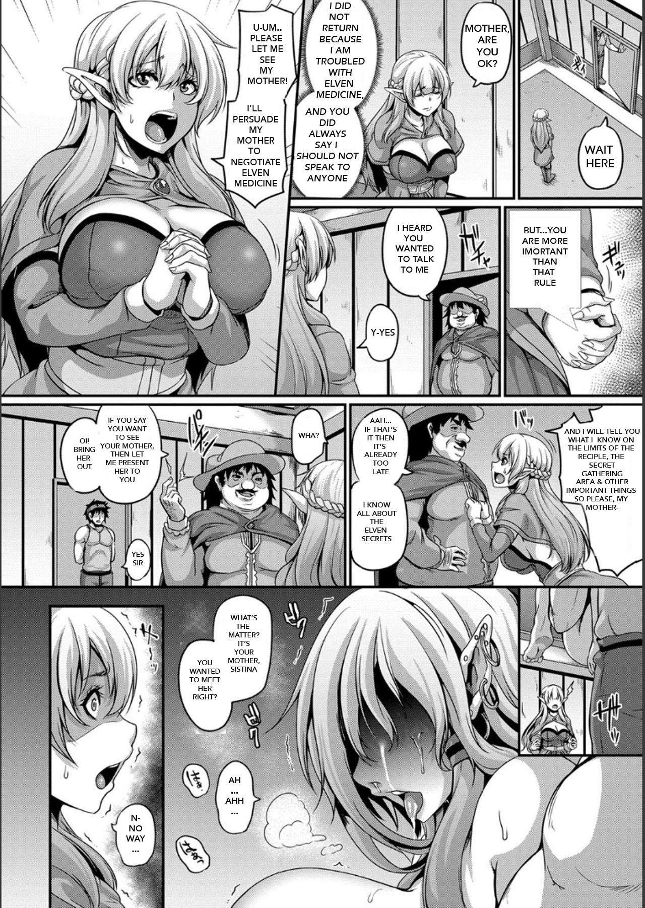 Toraware no Elf Oyako | Captured Elf Mother &amp; Daughter page 7 full