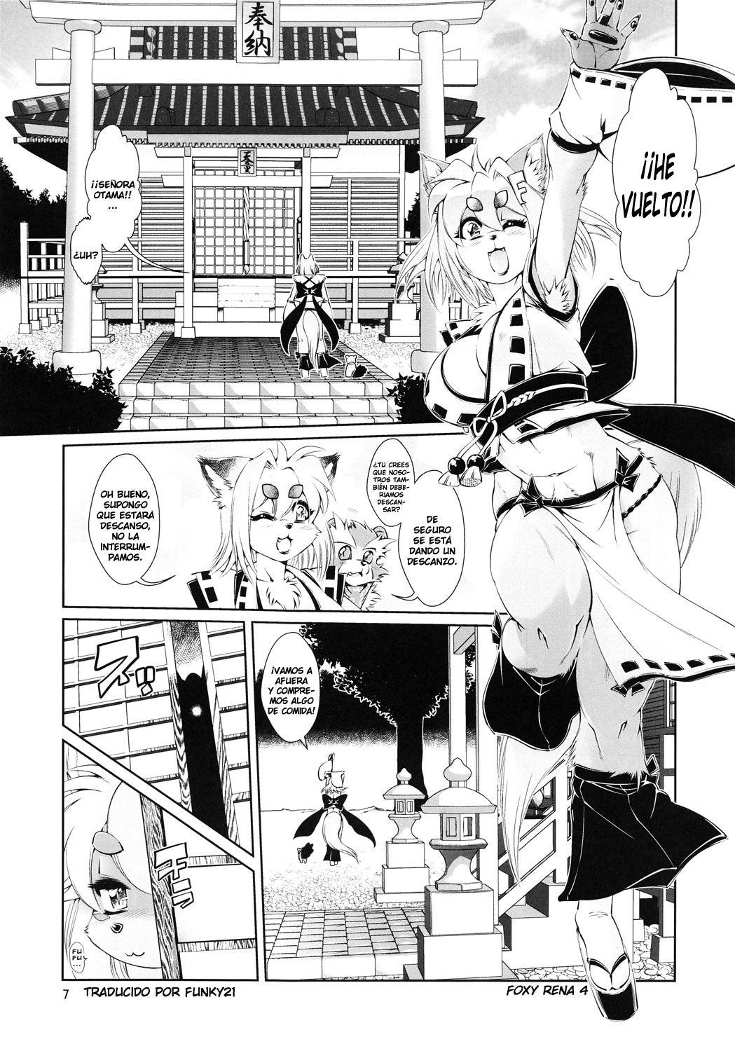 Mahou no Juujin Foxy Rena 4 - The Magical Foxgirl Foxy Rena 4 page 8 full