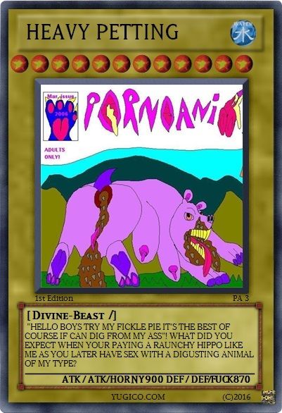 Porno Animals Yugi-oh parody cards style for adults ! page 3 full