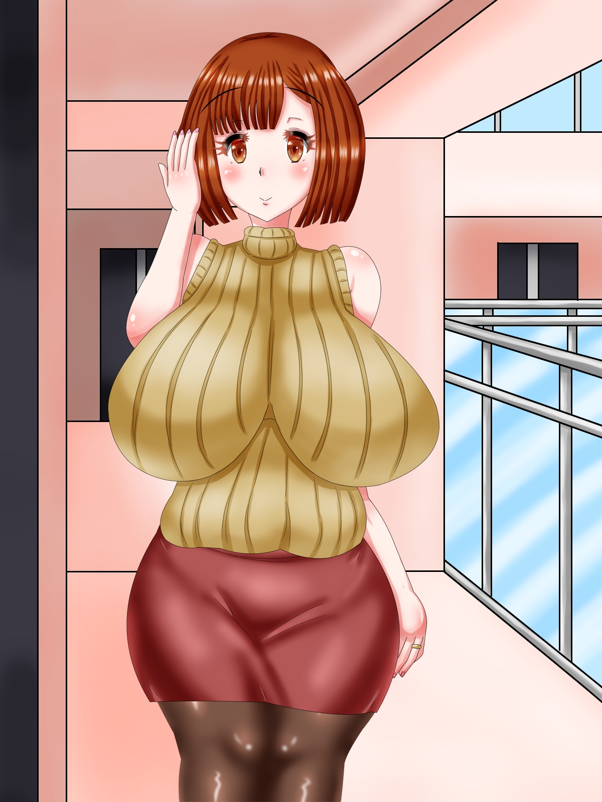 Tonari ni Sumu Bakunyuu Dosukebe Hitozuma ni Danna ni Naisho de Ore no Kimobuta Idenshi Shikonjaimashita page 10 full