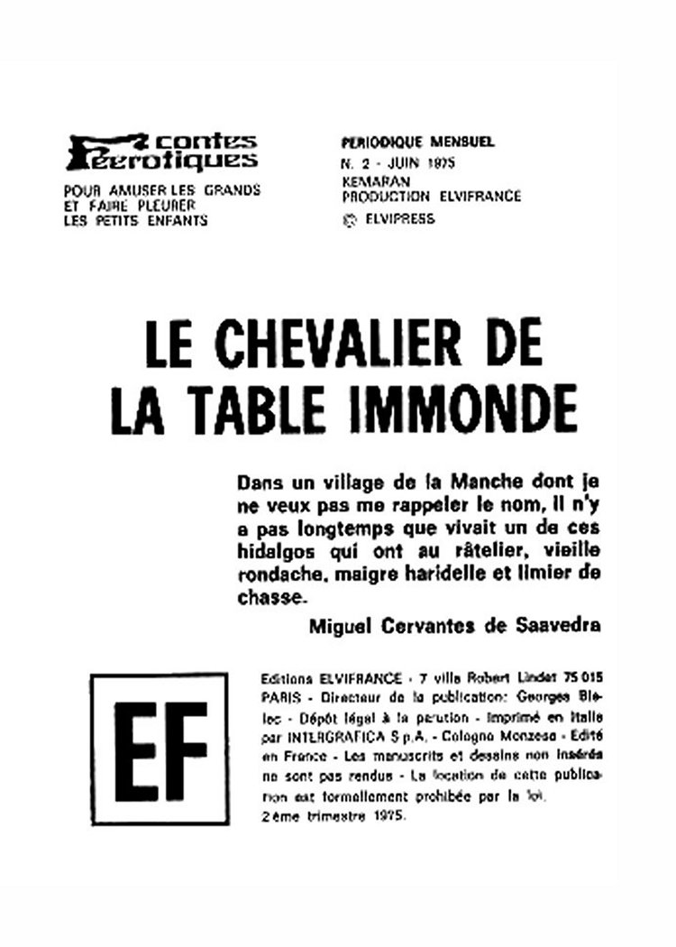 Elvifrance - Contes feerotiques - 002 - Les chevaliers de la table immonde page 3 full
