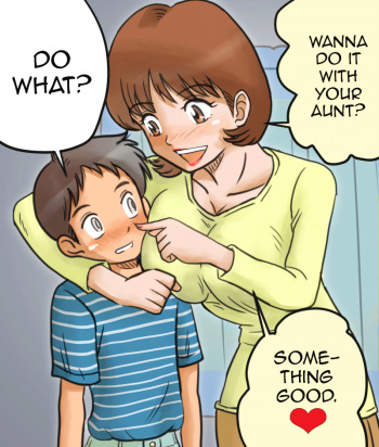 A Nephew Seduced Into Sex By his Cheerful Aunt! - English cover
