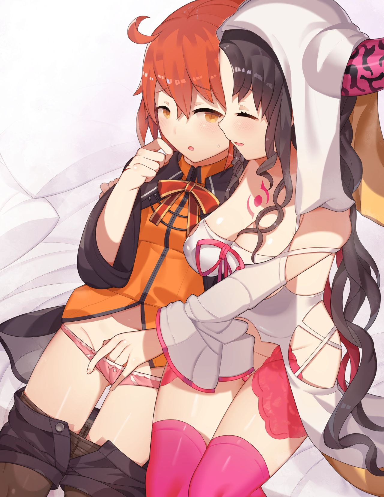Kiara-sama x Gudako Soft Yubiman Les Ecchi page 8 full