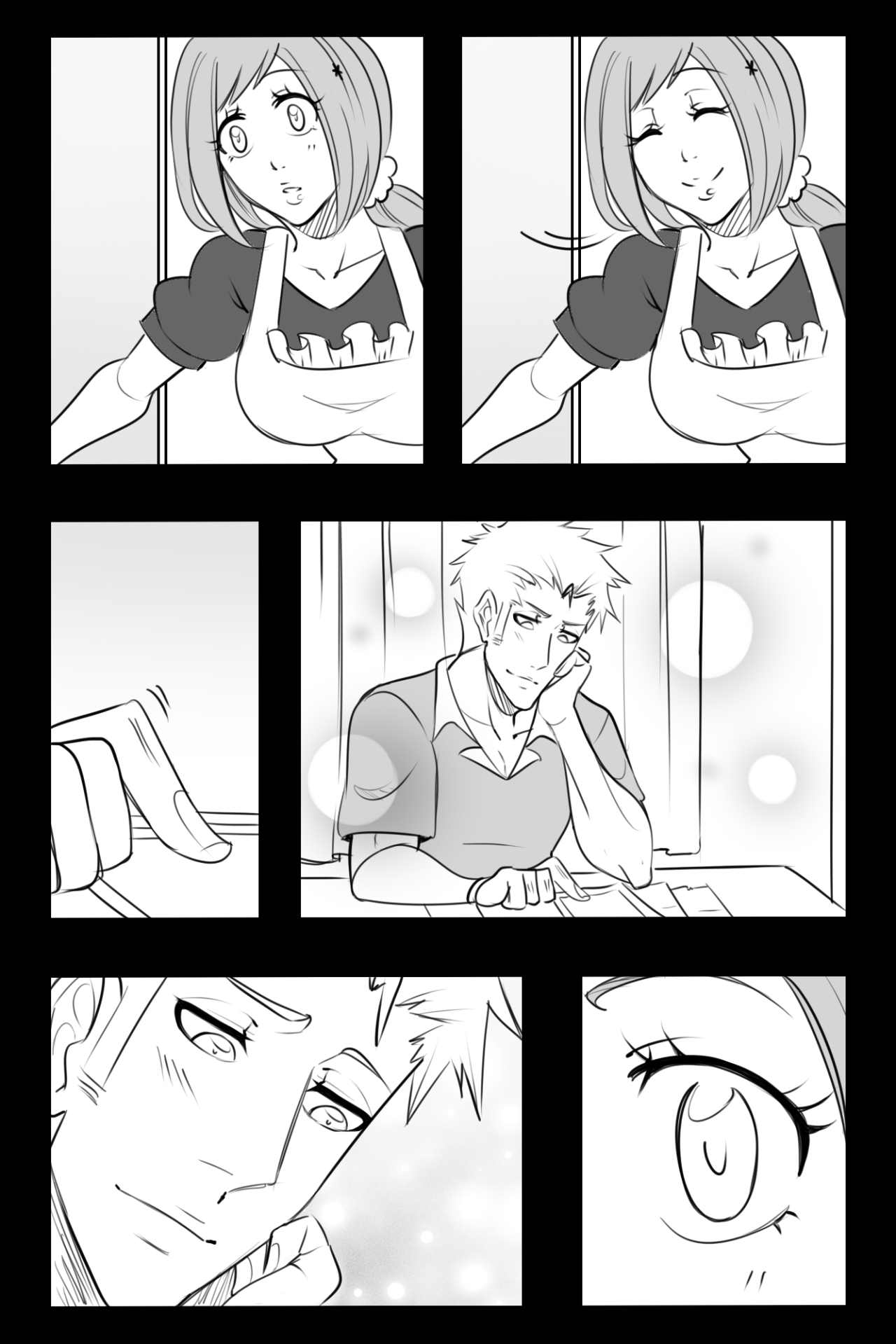 Ishida x Orihime: Curiosity page 4 full