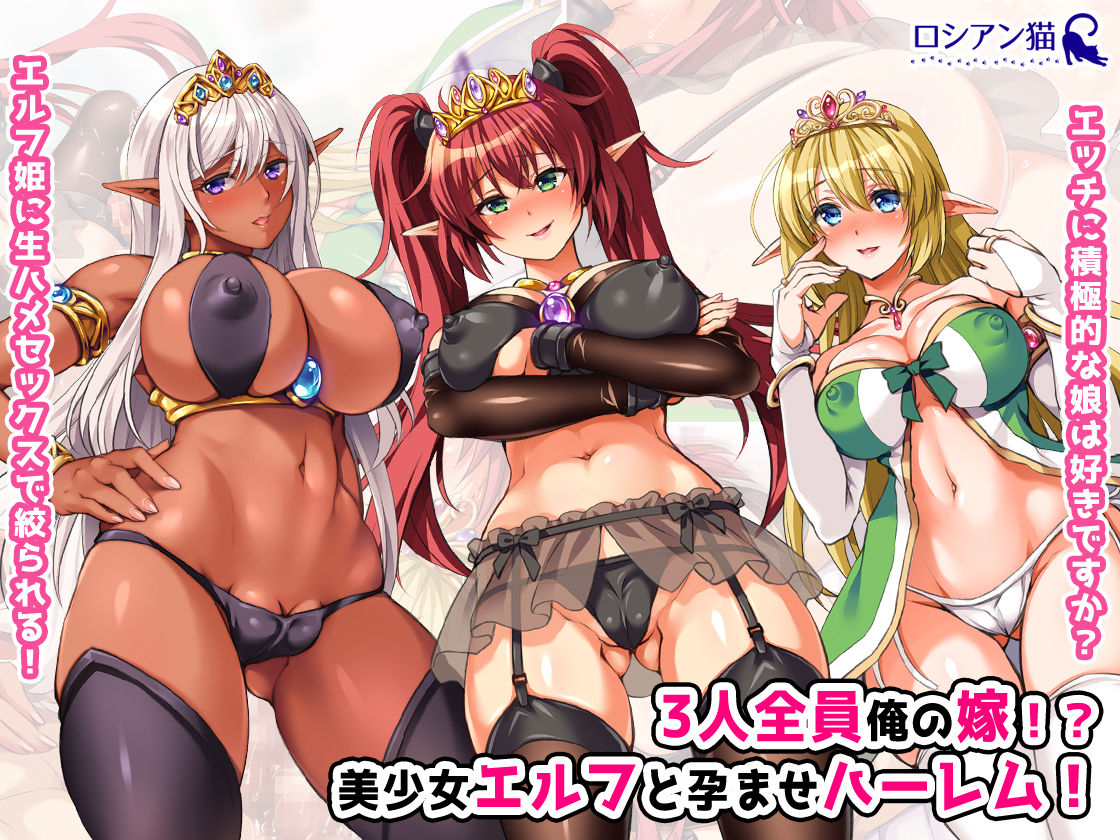 Sannin Zenin Ore no Yome!? Bishoujo Elf to Haramase Harem! page 1 full