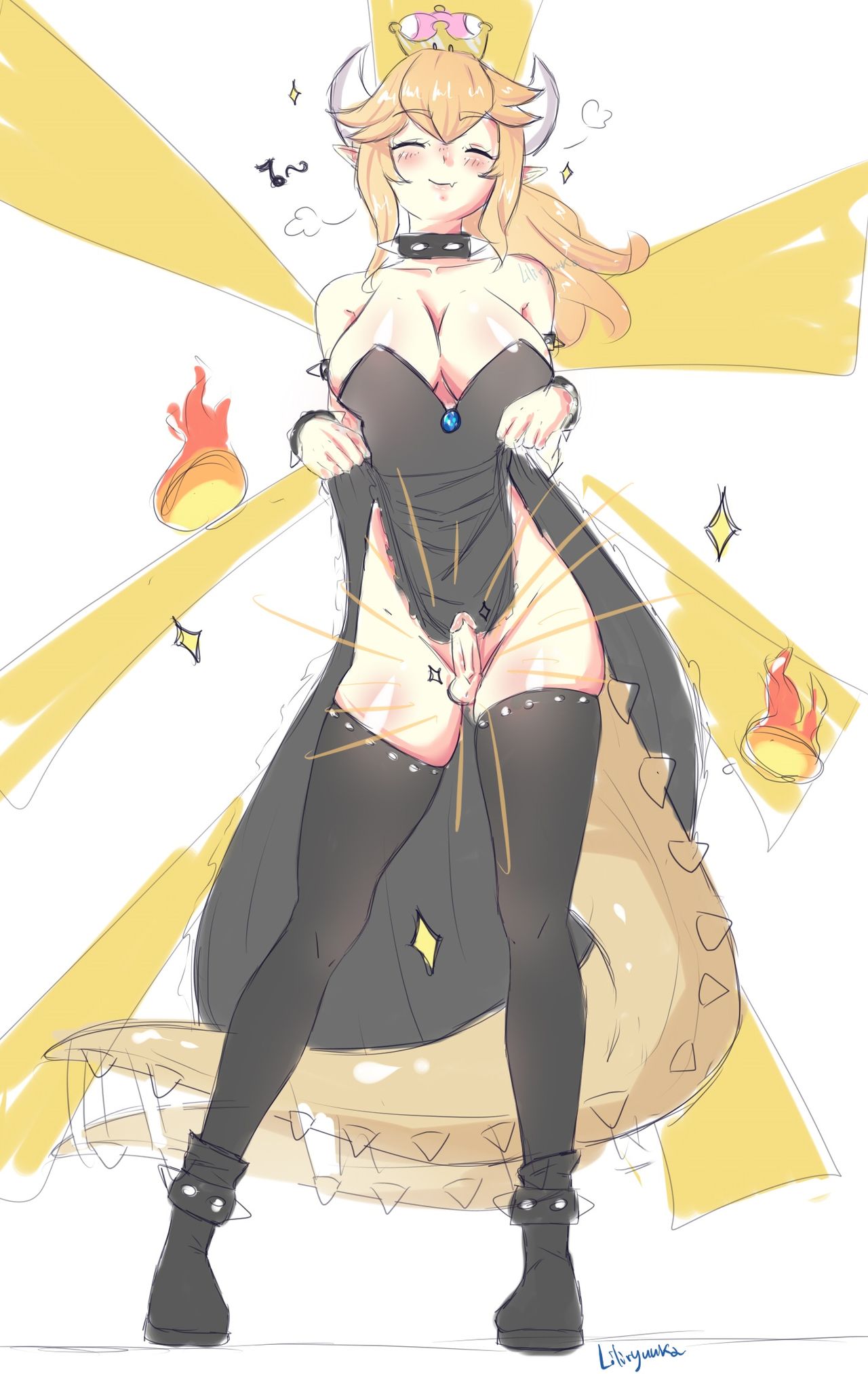 Bowsette and Boosette mini comic page 1 full