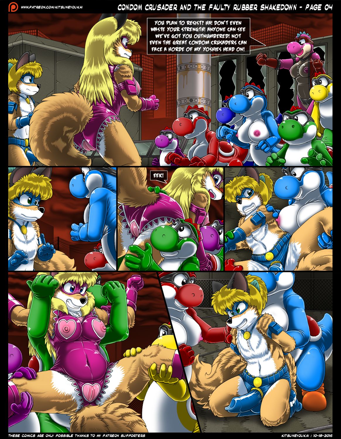 Condom Crusader And The Faulty Rubber Shakedown by Kitsune Youkai page 5 full