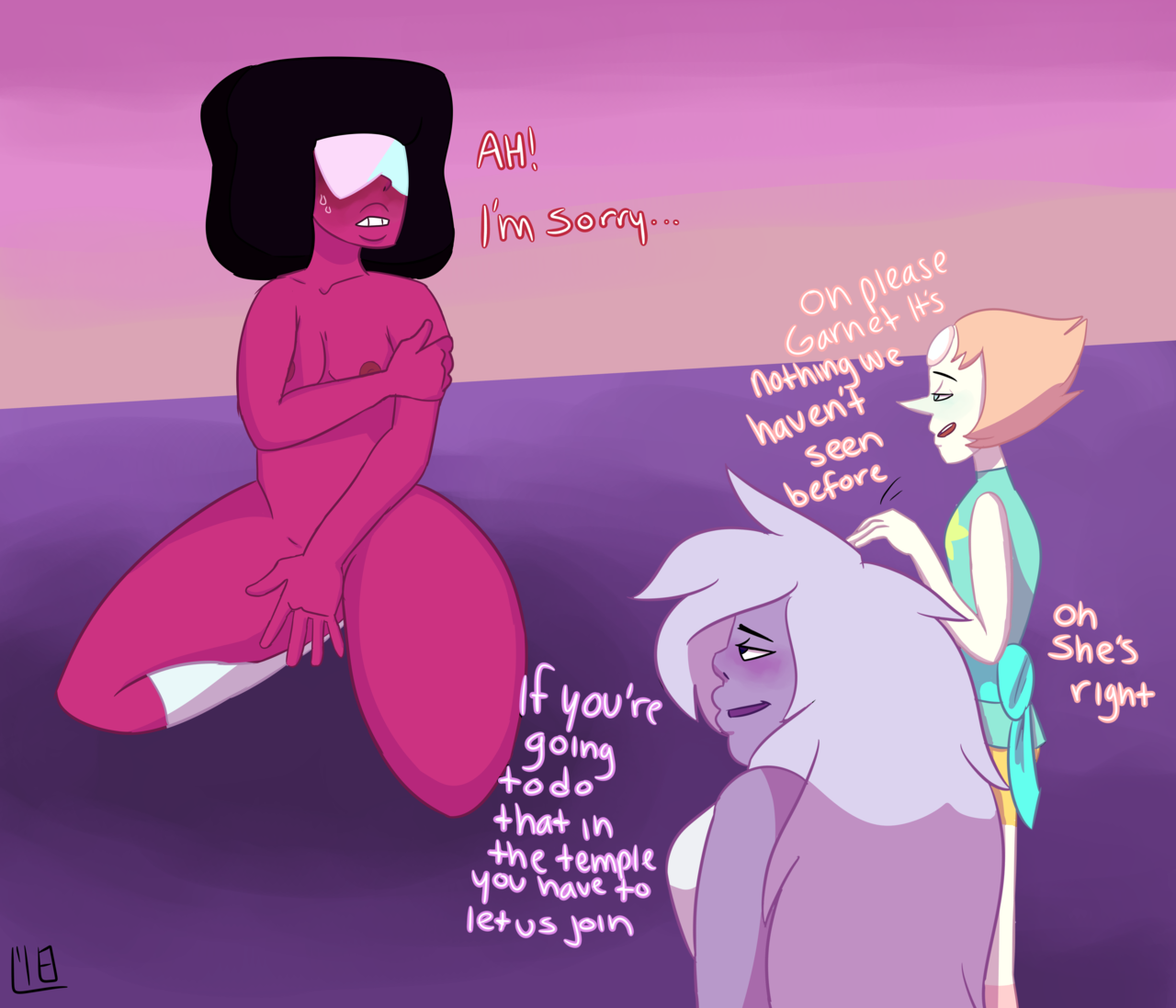 Steven Universe - Garnet x Opal page 2 full