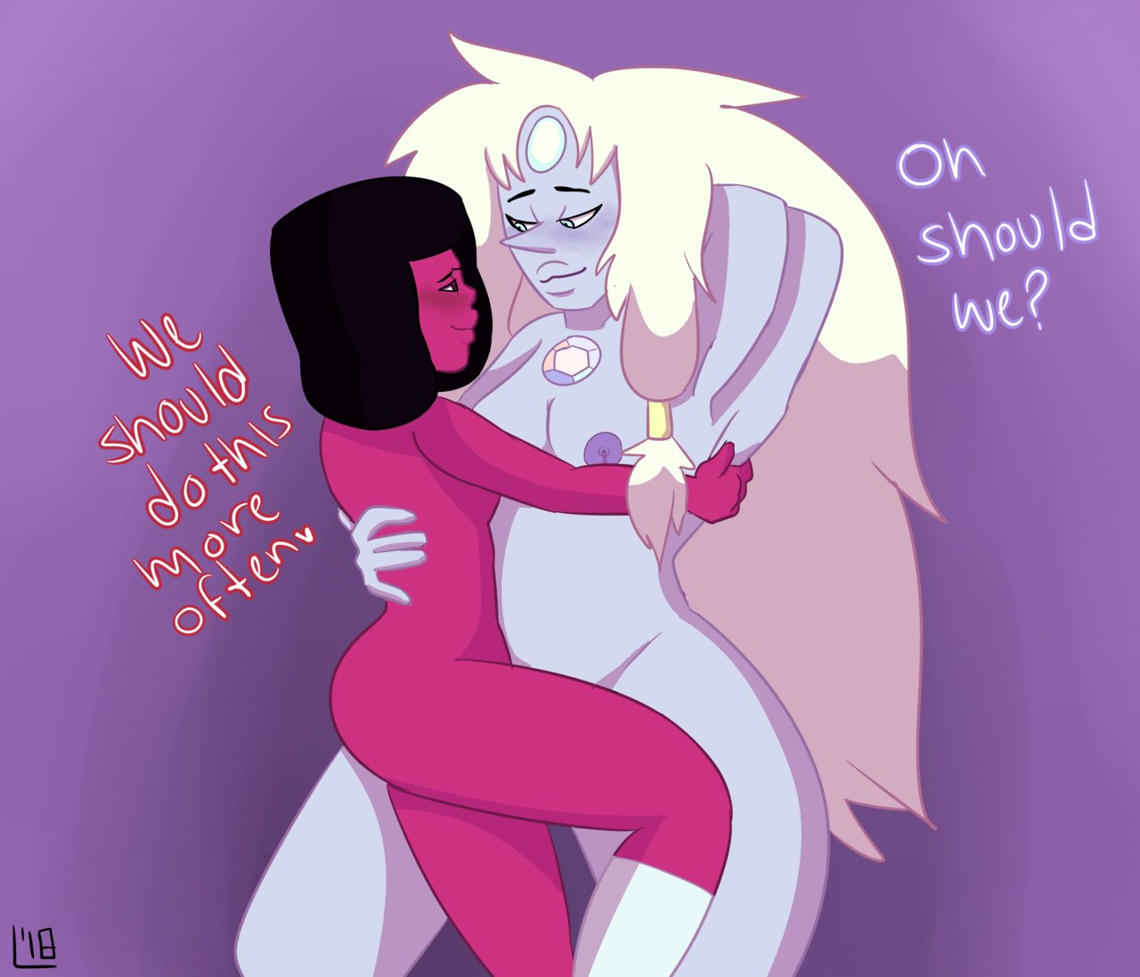 Steven Universe - Garnet x Opal page 8 full