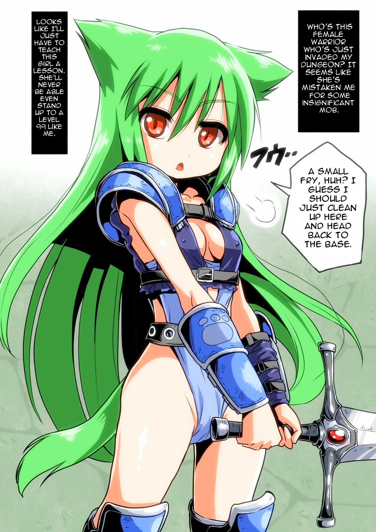 Kemonomimi Warrior vs Level 99 Monster page 1 full