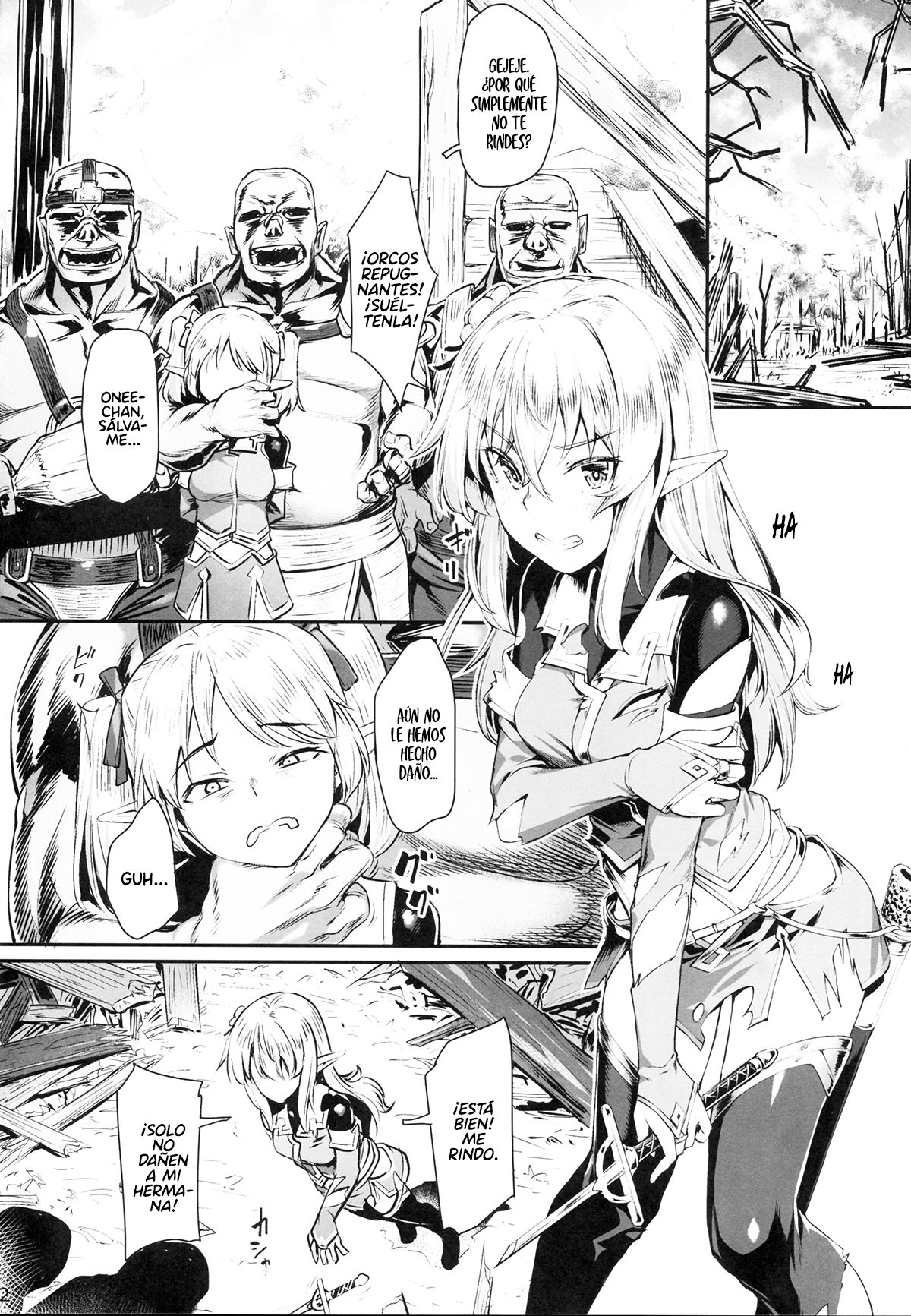 Orc ni Torawareta Elf wa page 4 full