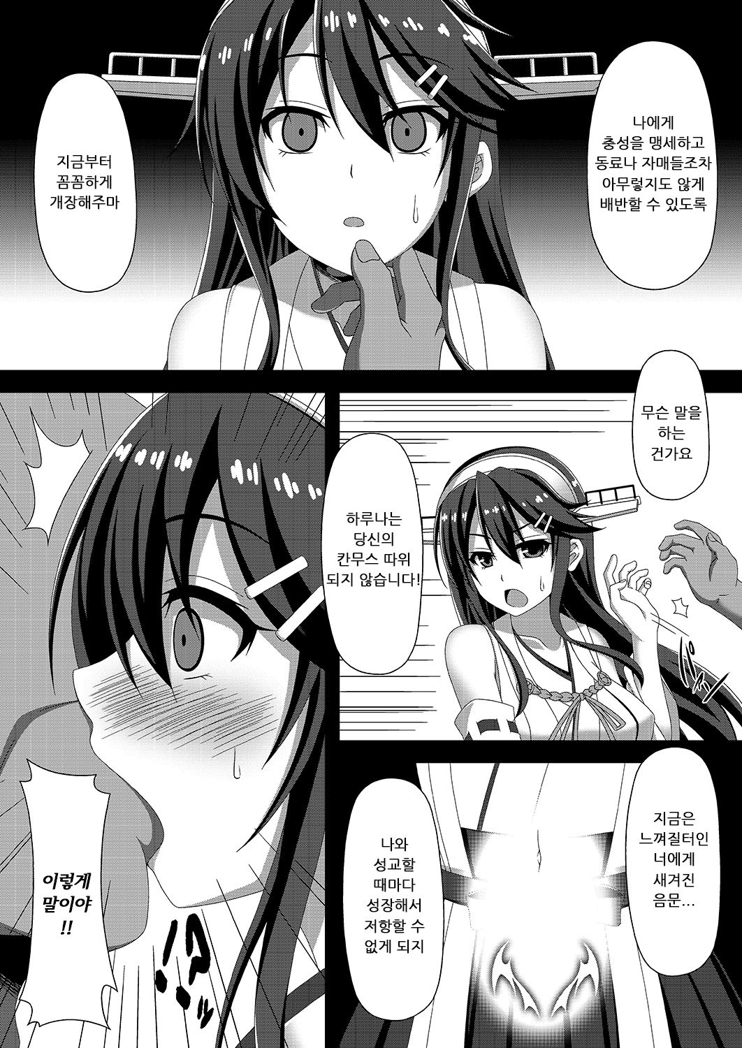 Kantai Akuochi Keikaku ~Haruna Hen~ | 함대 악 저속 계획 ~하루나 편~ page 4 full