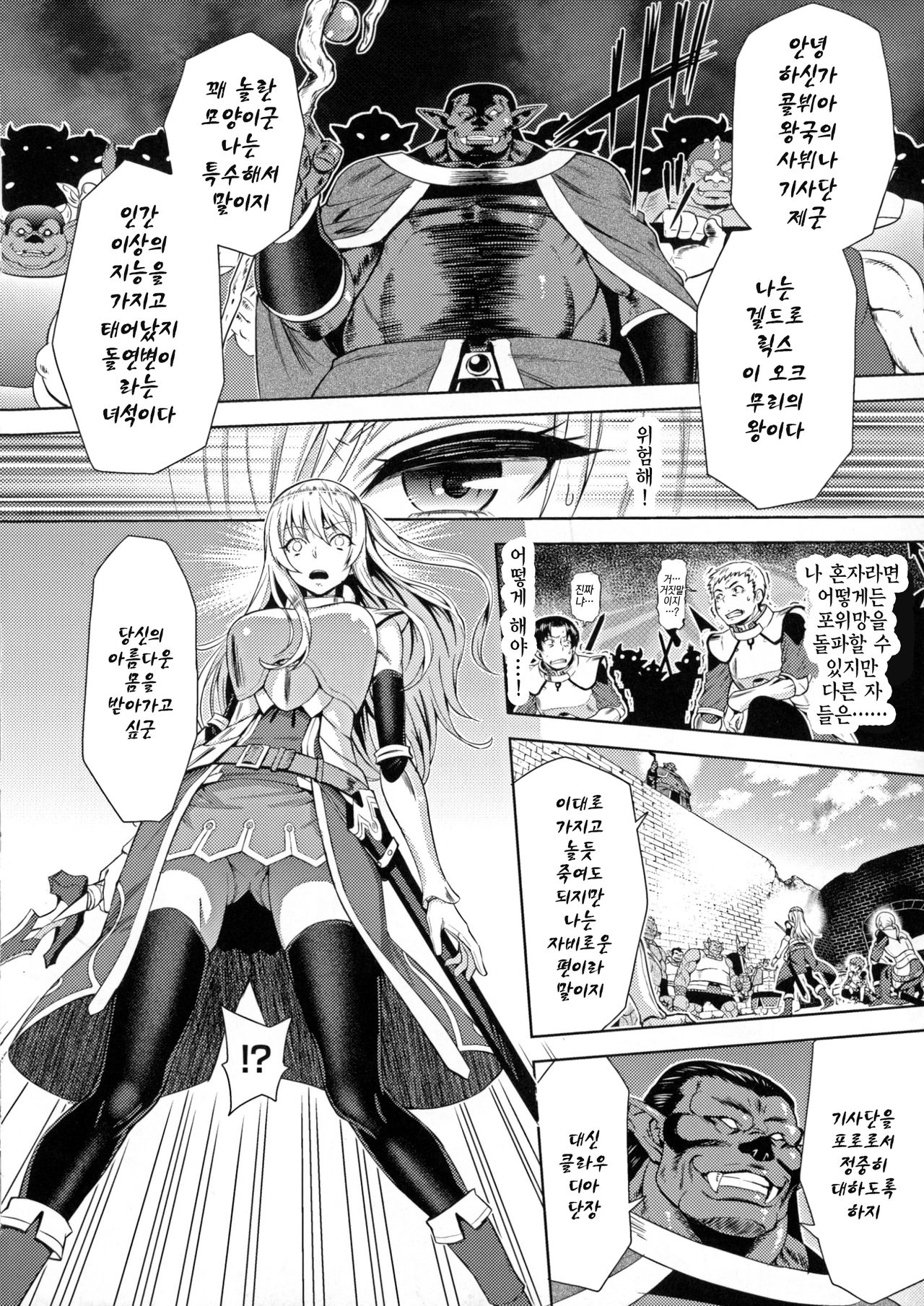 ERONA Orc no Inmon ni Okasareta Onna Kishi no Matsuro | 에로나 오크의 음문에 침식당한 여기사의 결말 page 8 full