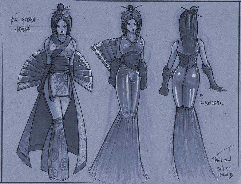Battle Realms - Sexy Concept Art - Female page 7 full