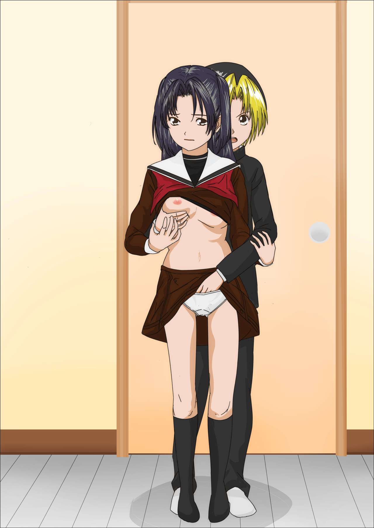 Shindou Hikaru to Fujisaki Akari ga Oya ni Kakurete, Nakayoku Nakadashi Sex!! - Hikaru no Go Ero CG Shuu page 2 full