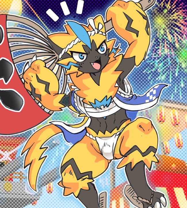 きんにく -【腐】去年のポケモン18禁絵♂×♂（ゼラオラ・ルガルガン受他） page 6 full