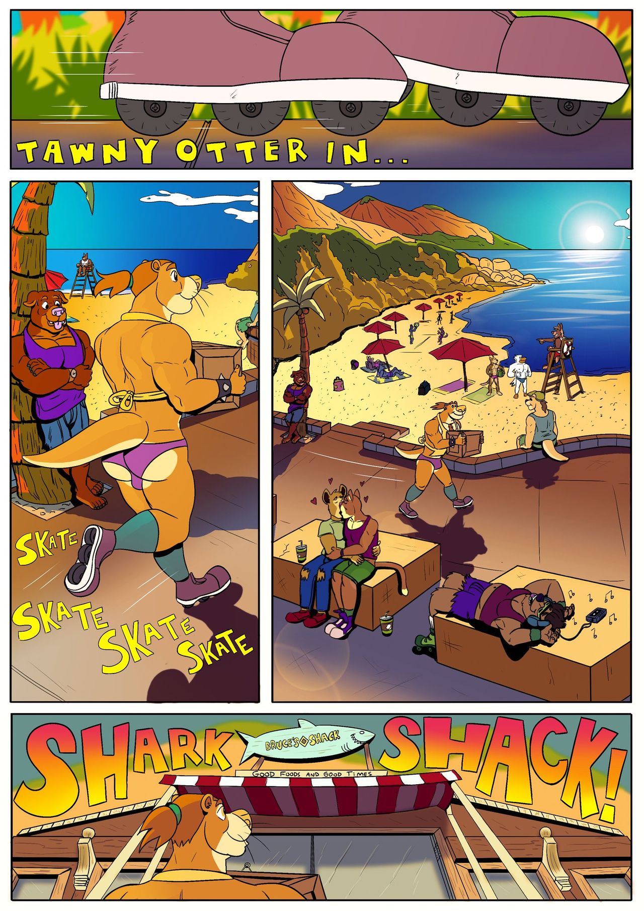 Tawny Otters SHARK SHACK page 1 full
