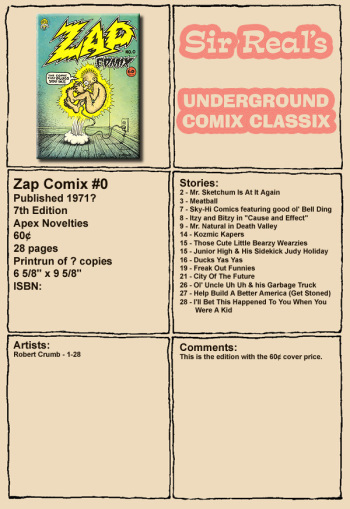 Zap Comix cover