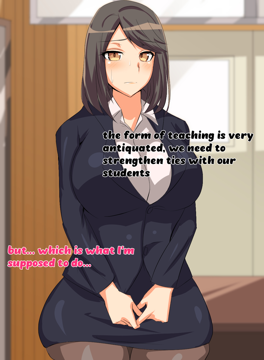 Dosukebe Inran Onna Kyoushidou - Muttsuri Sukebe na Shinnin Kyoushi ni Tokubetsu Kyoushuu | The special training to turn the new teacher into a nymphomaniac teacher page 6 full
