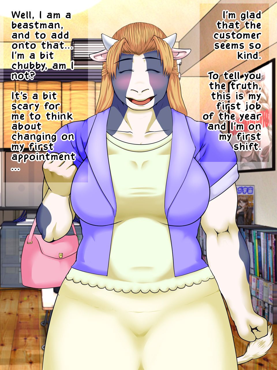 Ushizuma Fuuzoku Monogatari - Mucchiri Ushi Obasan ga Netorarechau Ohanashi | Cow Wife Escort Story - Chubby Cow Milf Cuckoldry Tale page 4 full
