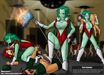 Neocorona Femdom Alien Captions cover