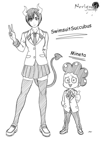 SwimsuitSuccubus x Mineta cover