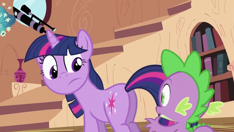 Spike Is Eye Level With Pony Ass page 1 full
