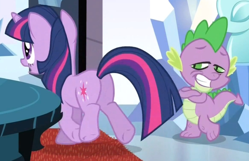 Spike Is Eye Level With Pony Ass page 3 full