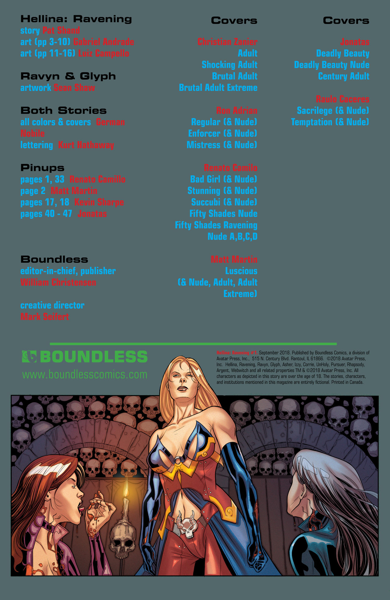 Hellina: Ravening #1 page 2 full