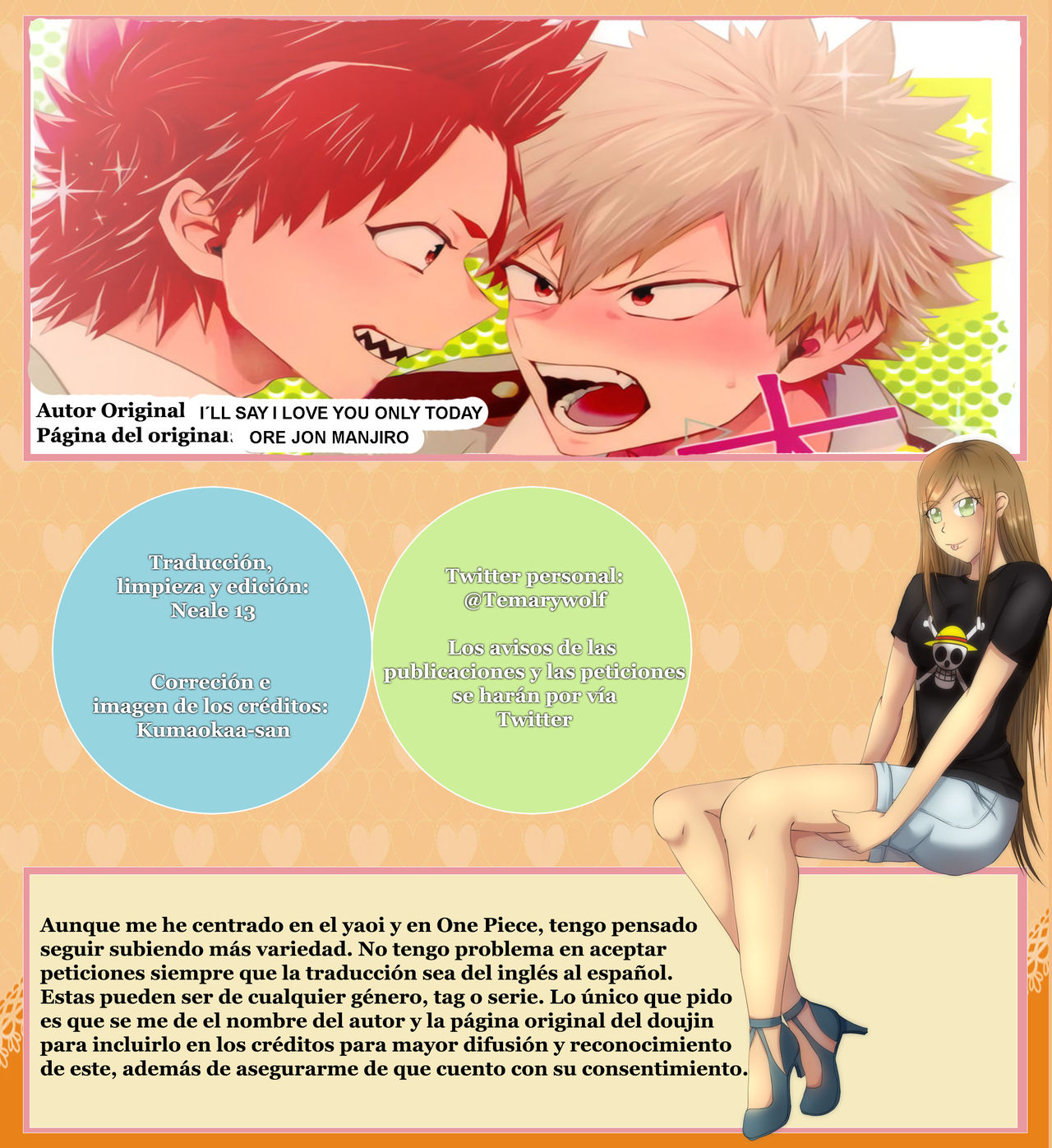 Daisuki Nante Kyou Shika Iwa nee page 1 full