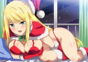 Hitorigurashi no Otoko no Ie ni Santa-san ga Yattekita cover
