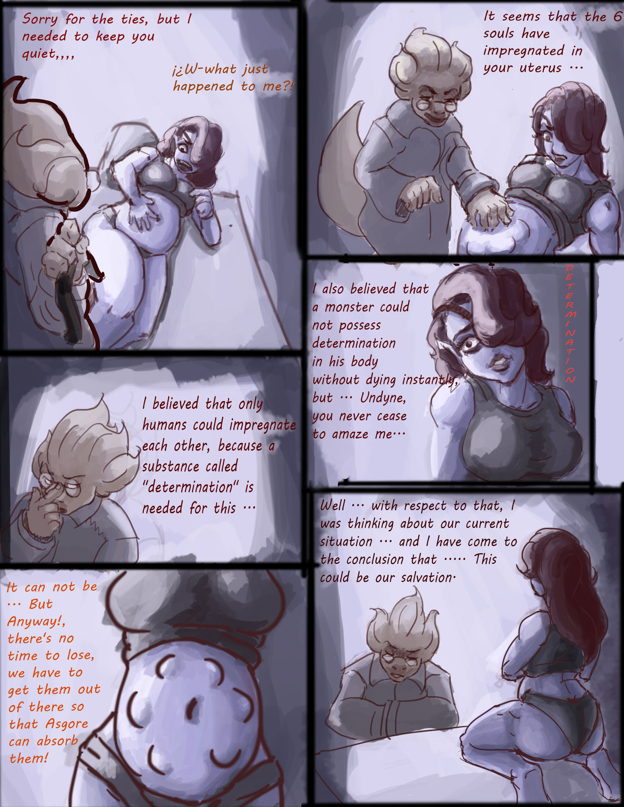 Undyne's Pregnancy page 2 full