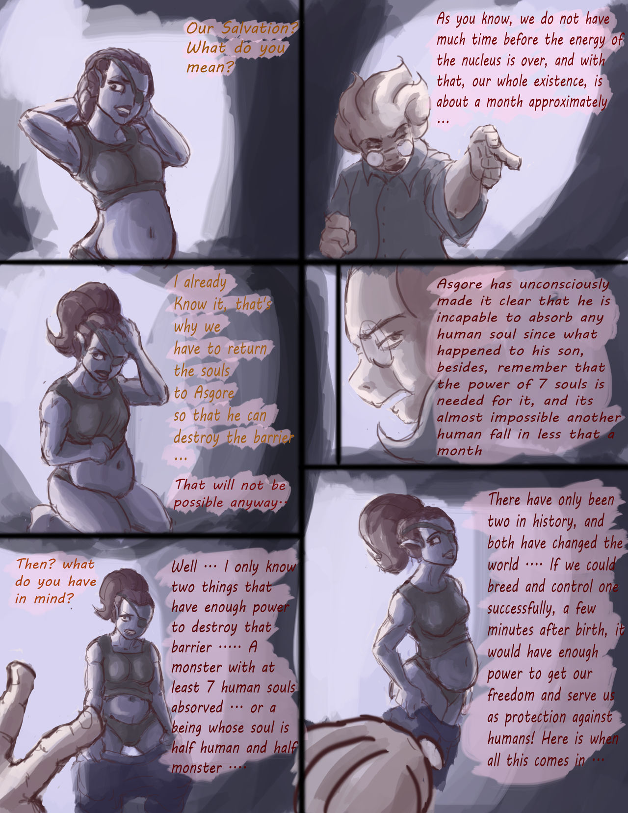 Undyne's Pregnancy page 3 full