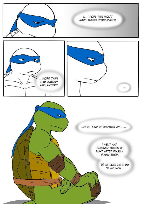 TMNT Black and Blue ch. 1 Colored by: Amateur page 6 full