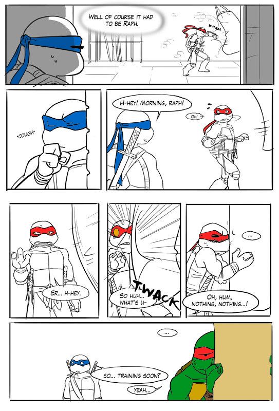 TMNT Black and Blue ch. 1 Colored by: Amateur page 9 full