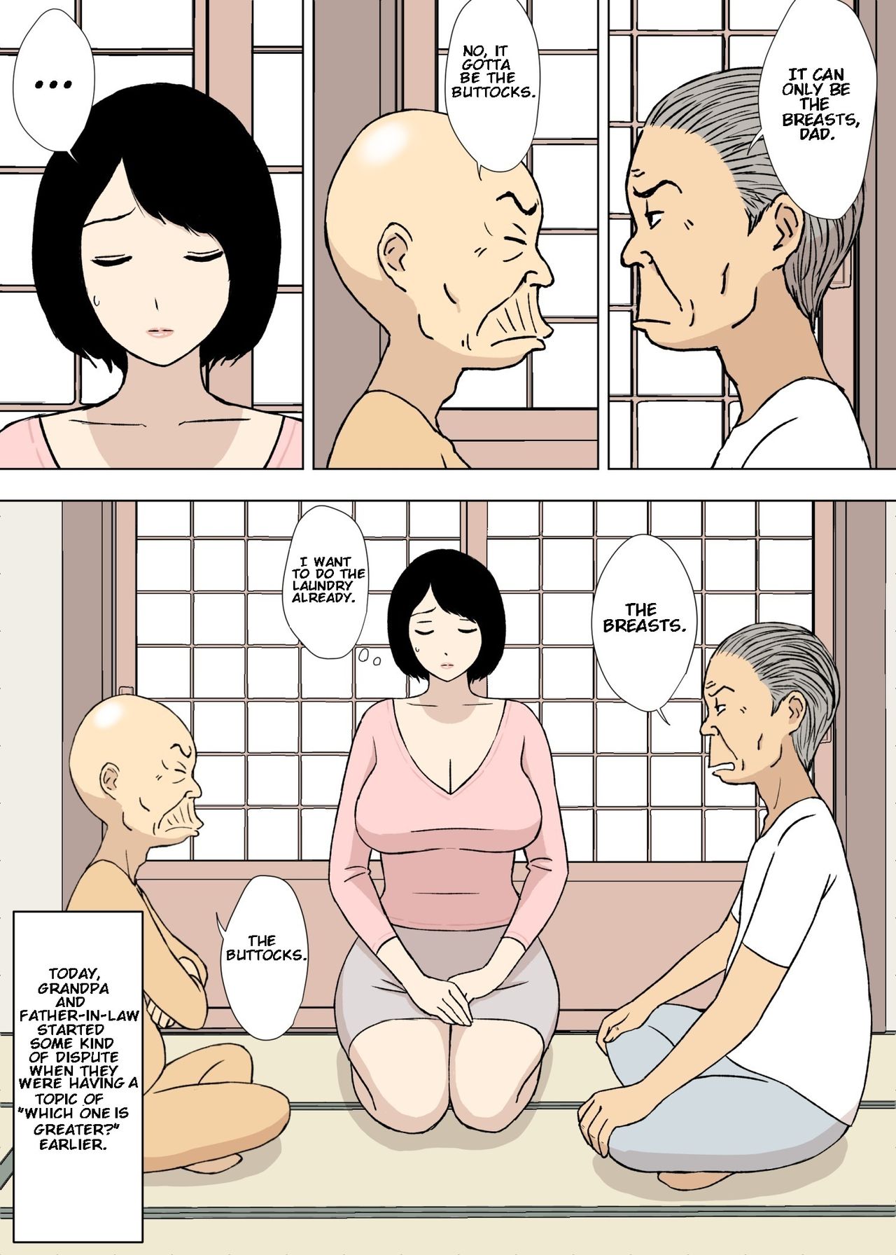 Ojii-chan to Gifu to Giri no Musuko to, Kyonyuu Yome. 5 page 3 full