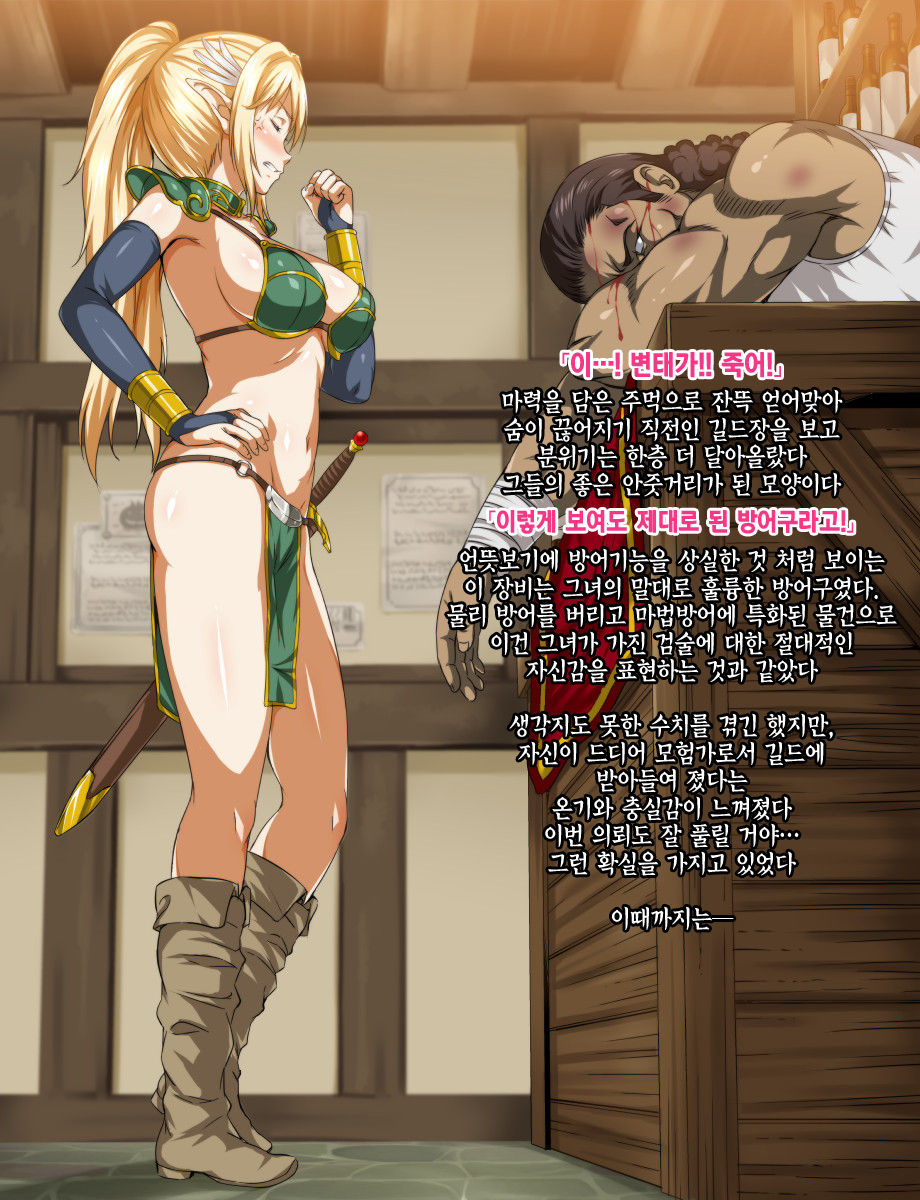 Mamono no Nie ~Torawareta Elf no Matsuro~ |마물의 희생양  ~사로잡힌 엘프의 말로~ page 10 full