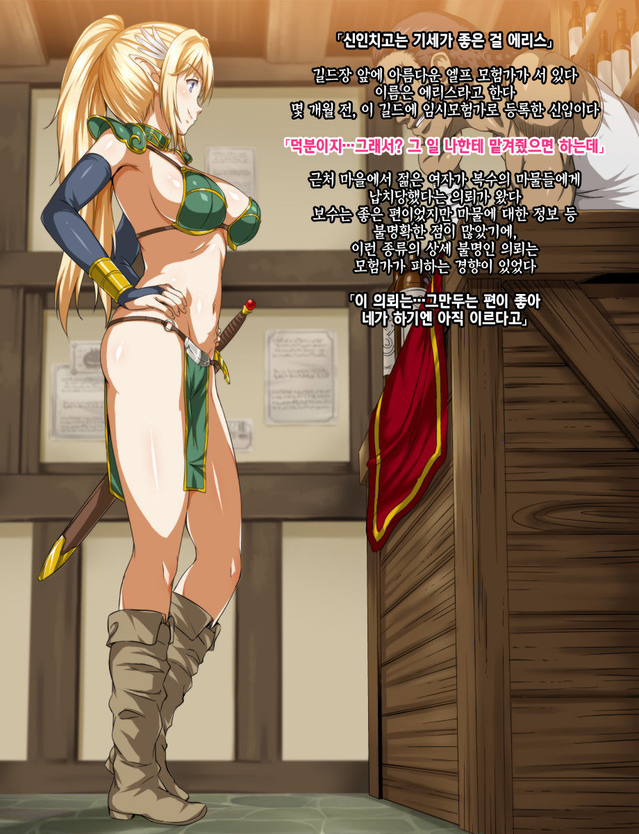 Mamono no Nie ~Torawareta Elf no Matsuro~ |마물의 희생양  ~사로잡힌 엘프의 말로~ page 4 full