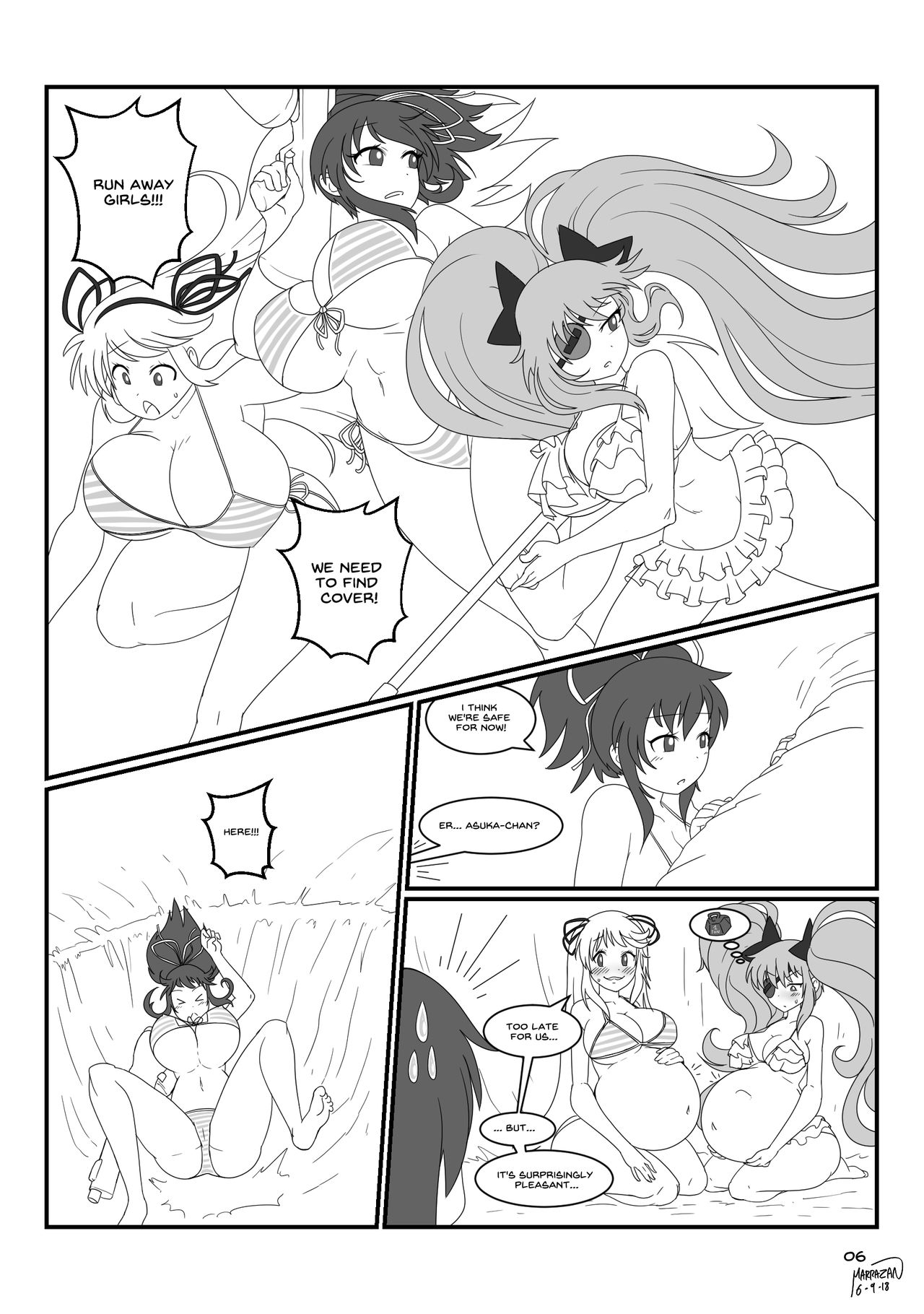 Senran Kagura: Preggo Beach Splash page 7 full