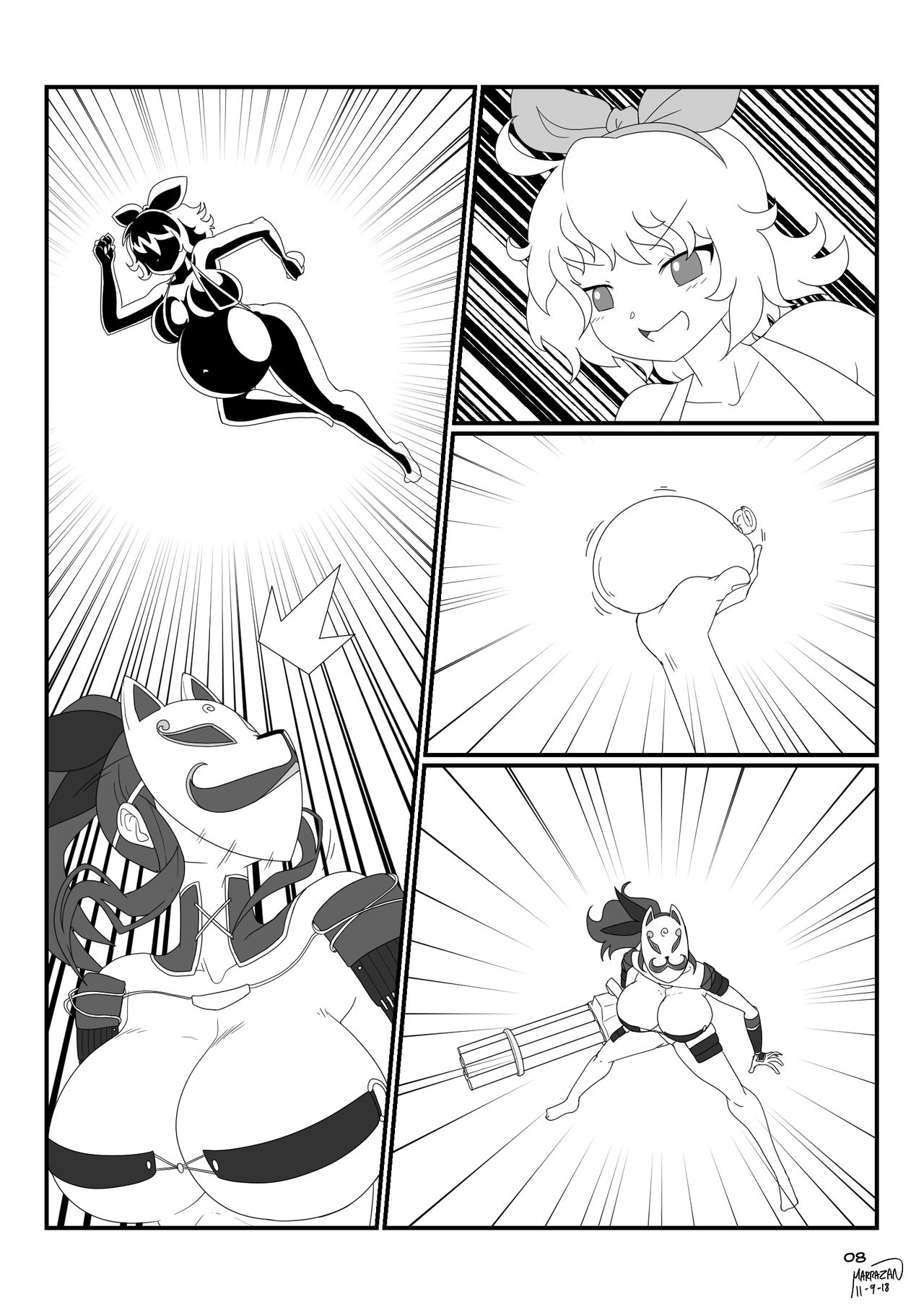 Senran Kagura: Preggo Beach Splash page 9 full