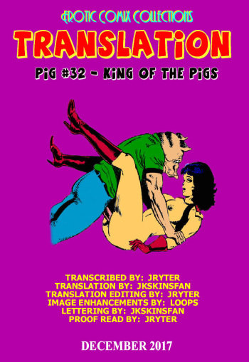 PIG #32 - KING OF THE PIGS - A JKSKINSFAN TRANSLATION cover