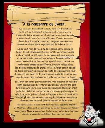 A la rencontre du Joker/ The Joker cover