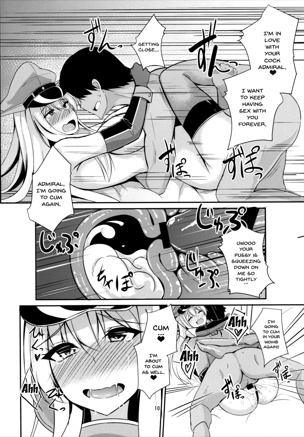 Bismarck wa Teitoku ni Taberareru. | Bismarck Gets Sexually Devoured page 10 full