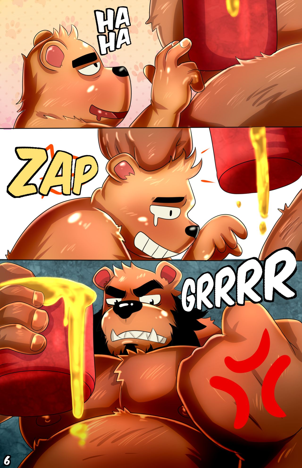 Furry Comic B-1: Honey Bear page 6 full