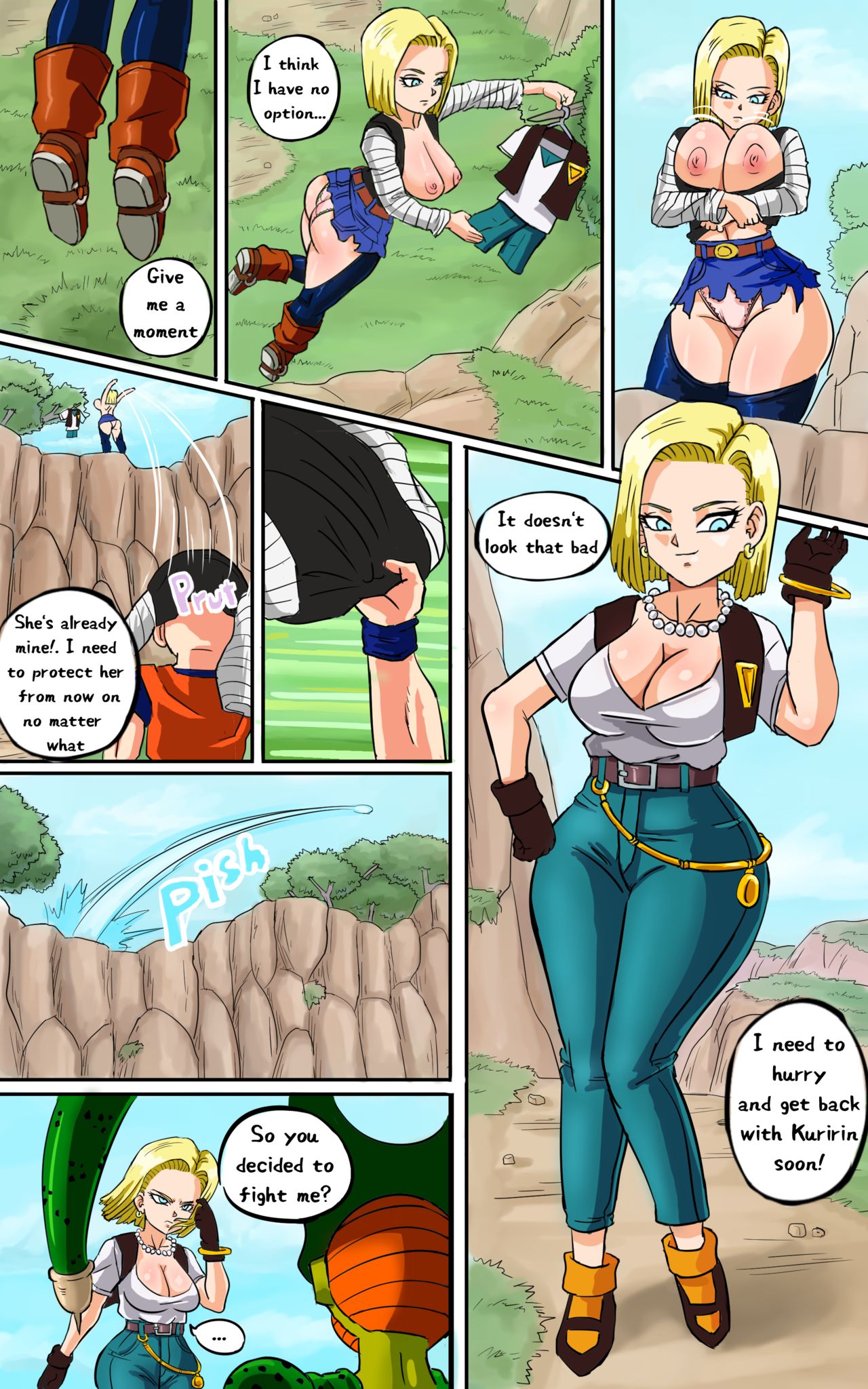 Android 18 meets Krillin page 7 full