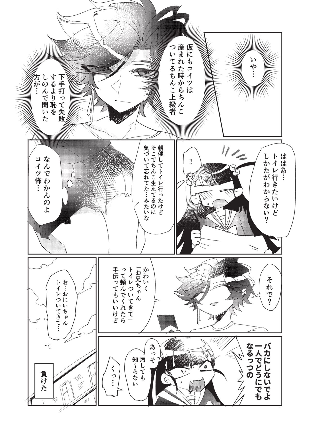 Koutensei Futanari Gimai no Tame no Toile Training page 6 full