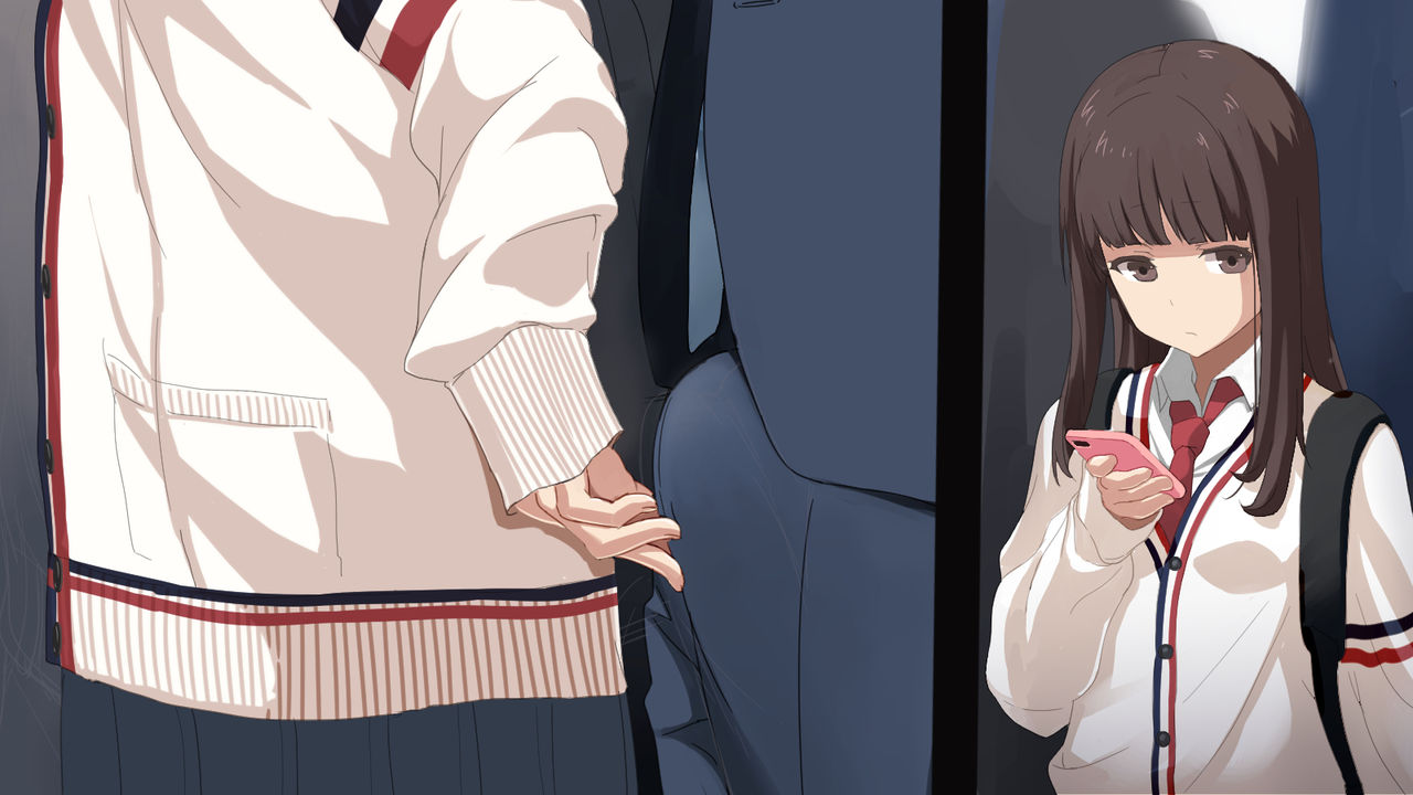 Koakuma JK ni Shiboritorareru Manin Gyaku Chikan Densha page 2 full